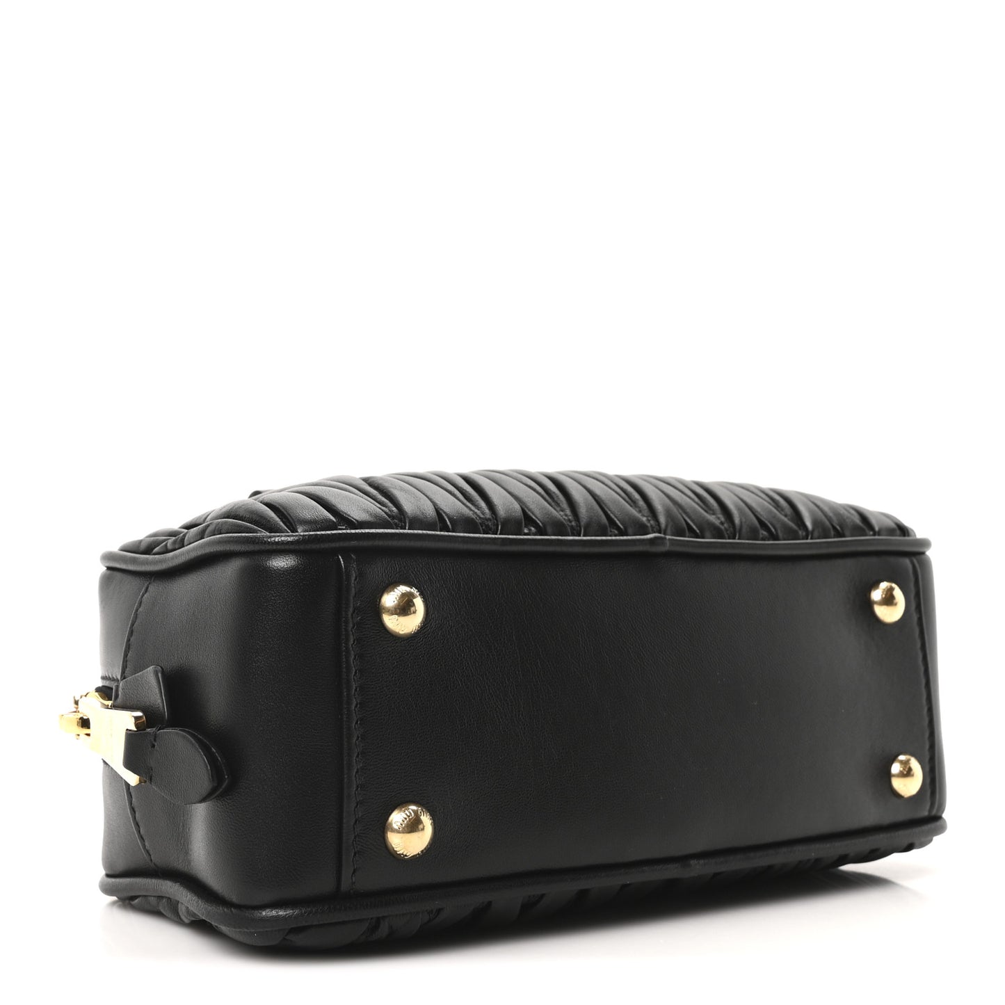 Nappa Matelasse Regular Arcadie Top Handle Bag Black