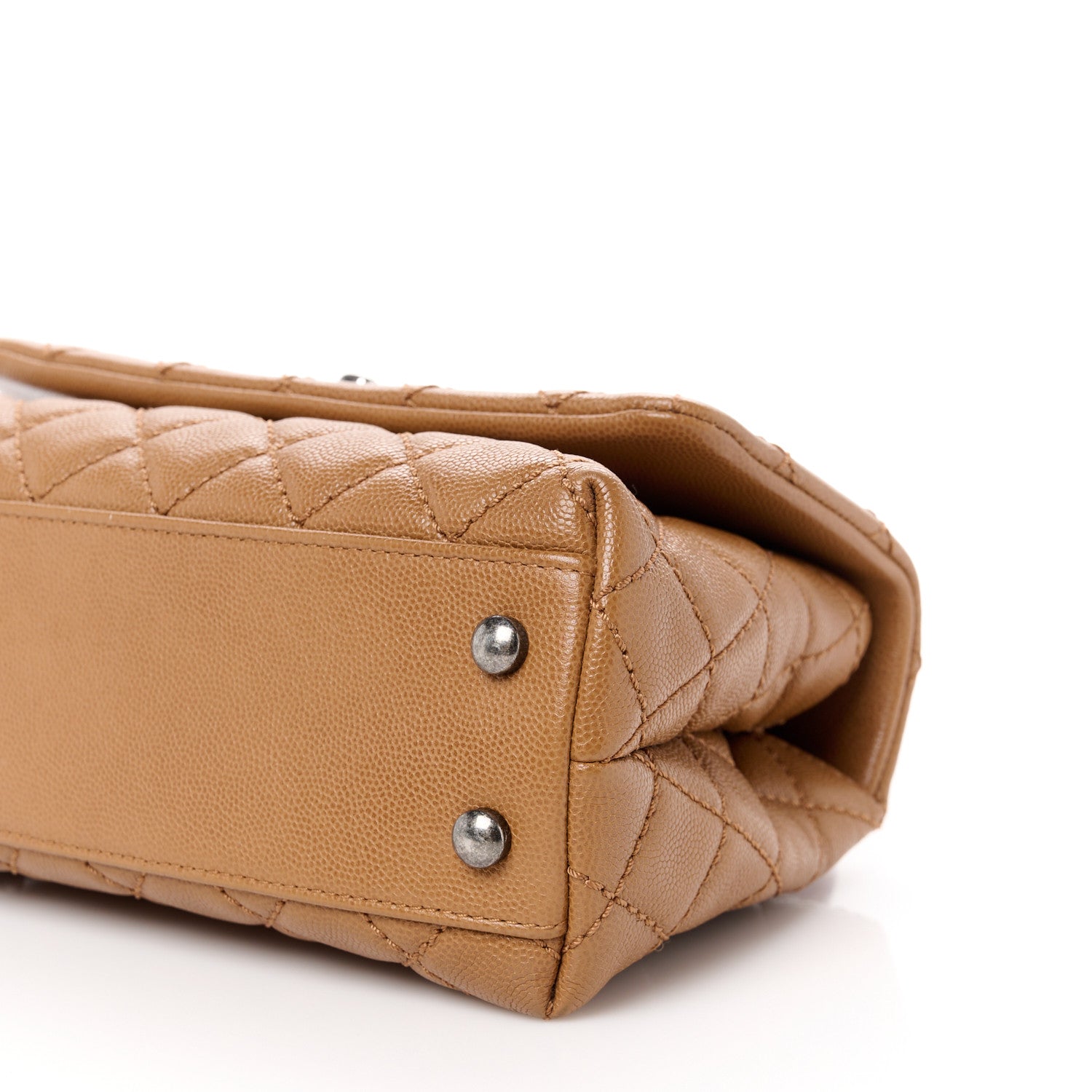 Chanel Caviar Lizard Embossed Quilted Mini Coco Handle Flap Brown 11 of 11