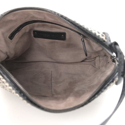 Bottega Veneta Nappa Ayers Cravaterria Intrecciato Nodini Bag Off White Black 7 of 10