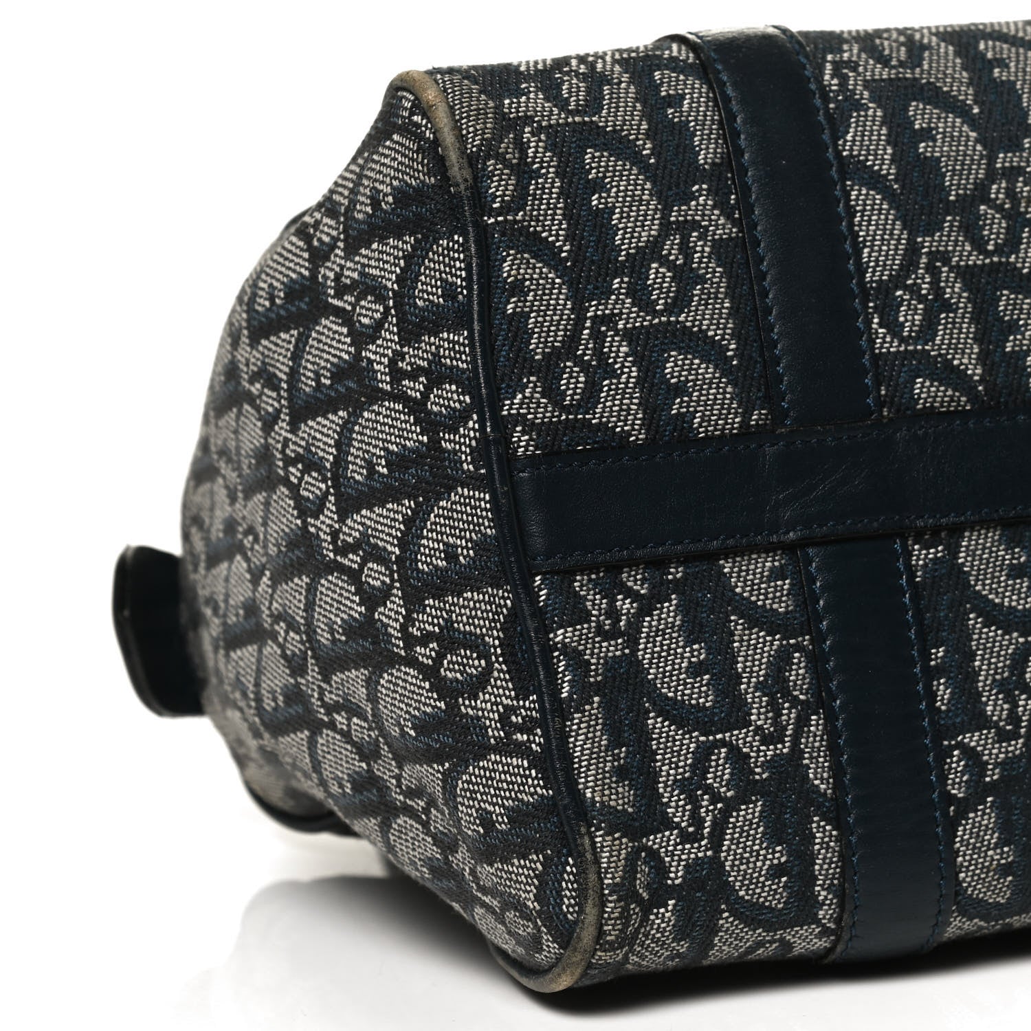 Christian Dior Denim Monogram Boston Navy 9 of 11