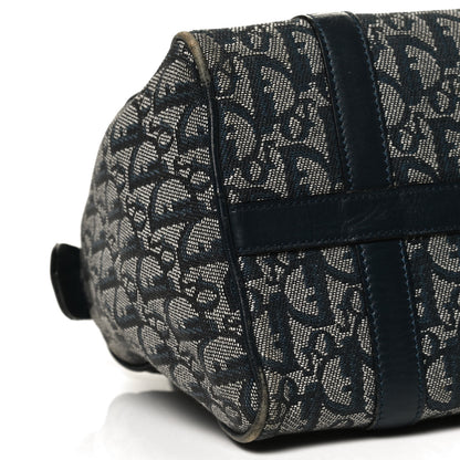 Christian Dior Denim Monogram Boston Navy 9 of 11