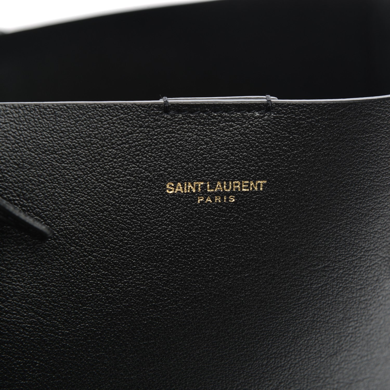 Saint Laurent Calfskin Large Shopping Tote Black 8 of 8