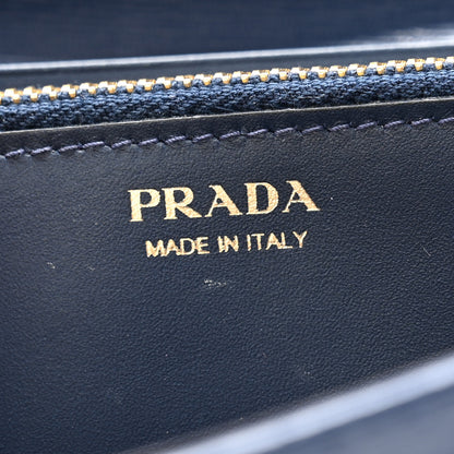 Prada Vitello Move Metal Oro Chain Wallet Bluette 7 of 11