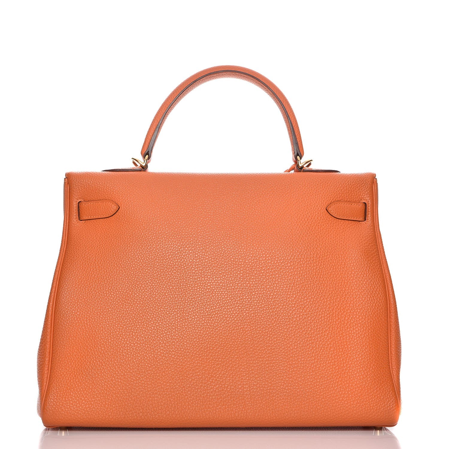 Hermes Togo Kelly Retourne 35 Orange 5 of 34