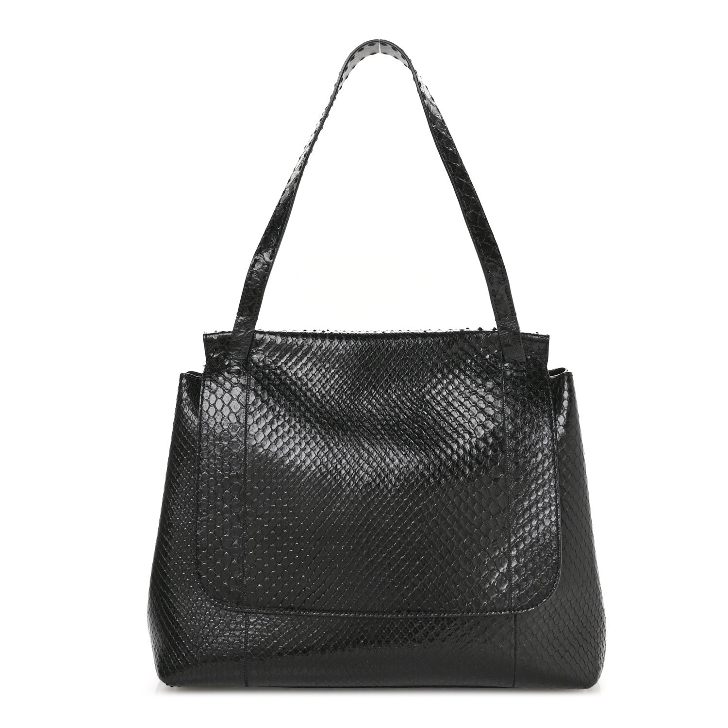 The Row Snakeskin Sidekick Black 1 of 9