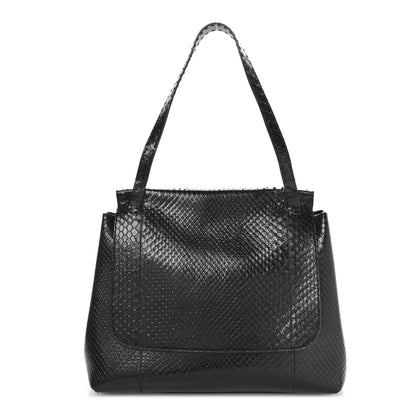 The Row Snakeskin Sidekick Black 1 of 9