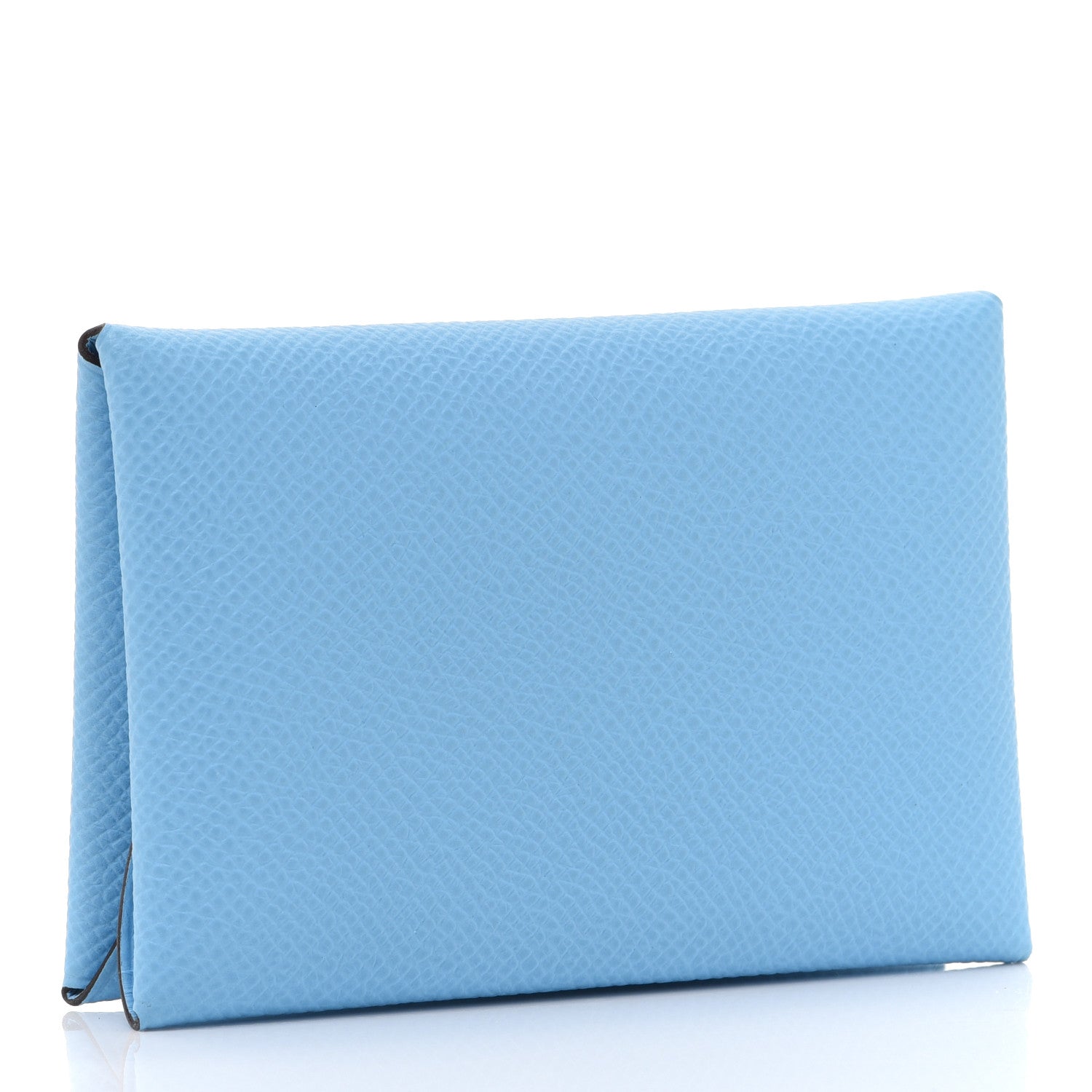 Hermes Epsom Calvi Duo Card Case Celeste 3 of 8