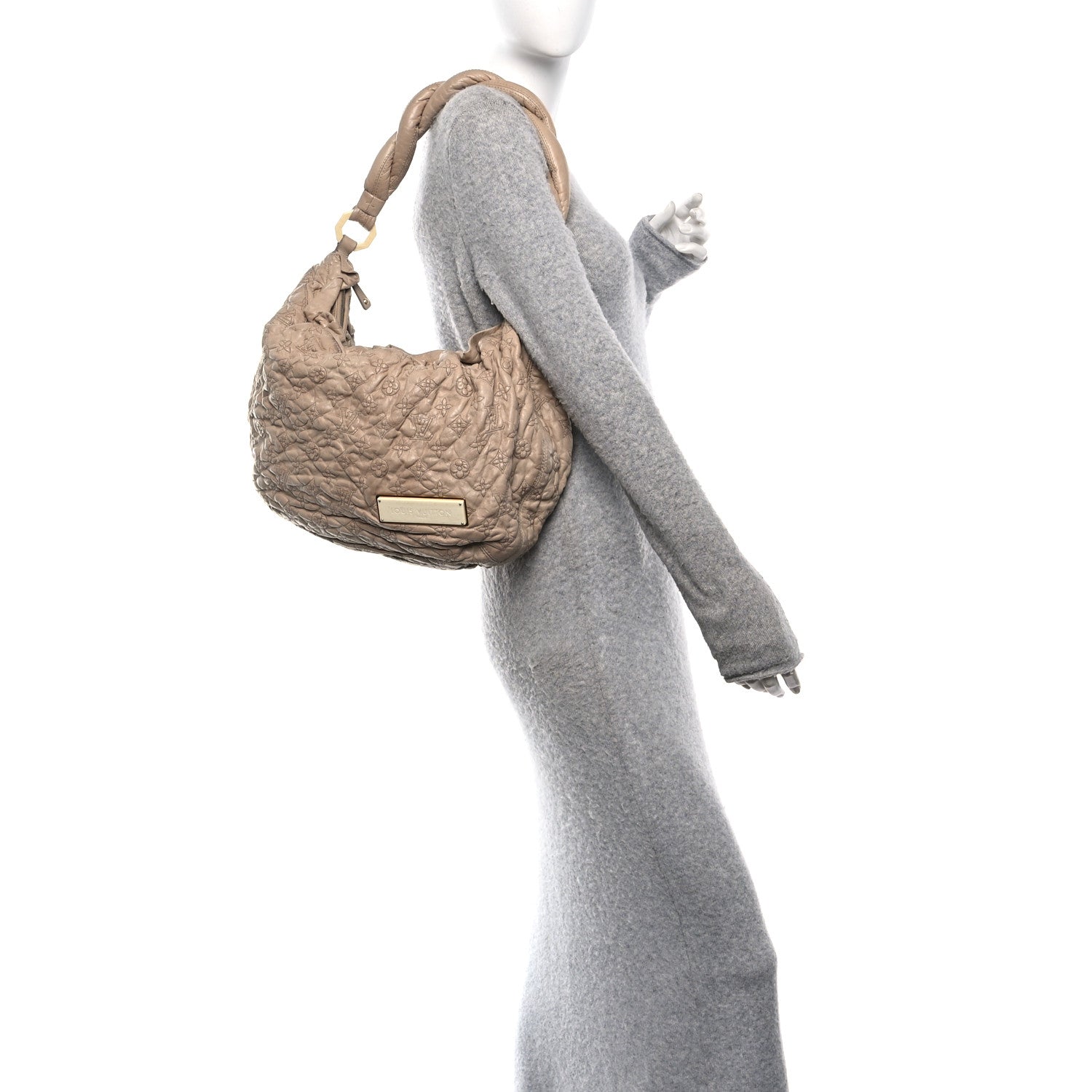 Louis Vuitton Lambskin Olympe Nimbus GM Ecru 3 of 11