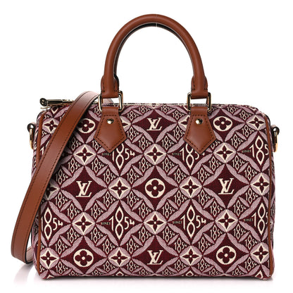 Louis Vuitton Jacquard Since 1854 Speedy Bandouliere 25 Bordeaux 1 of 10
