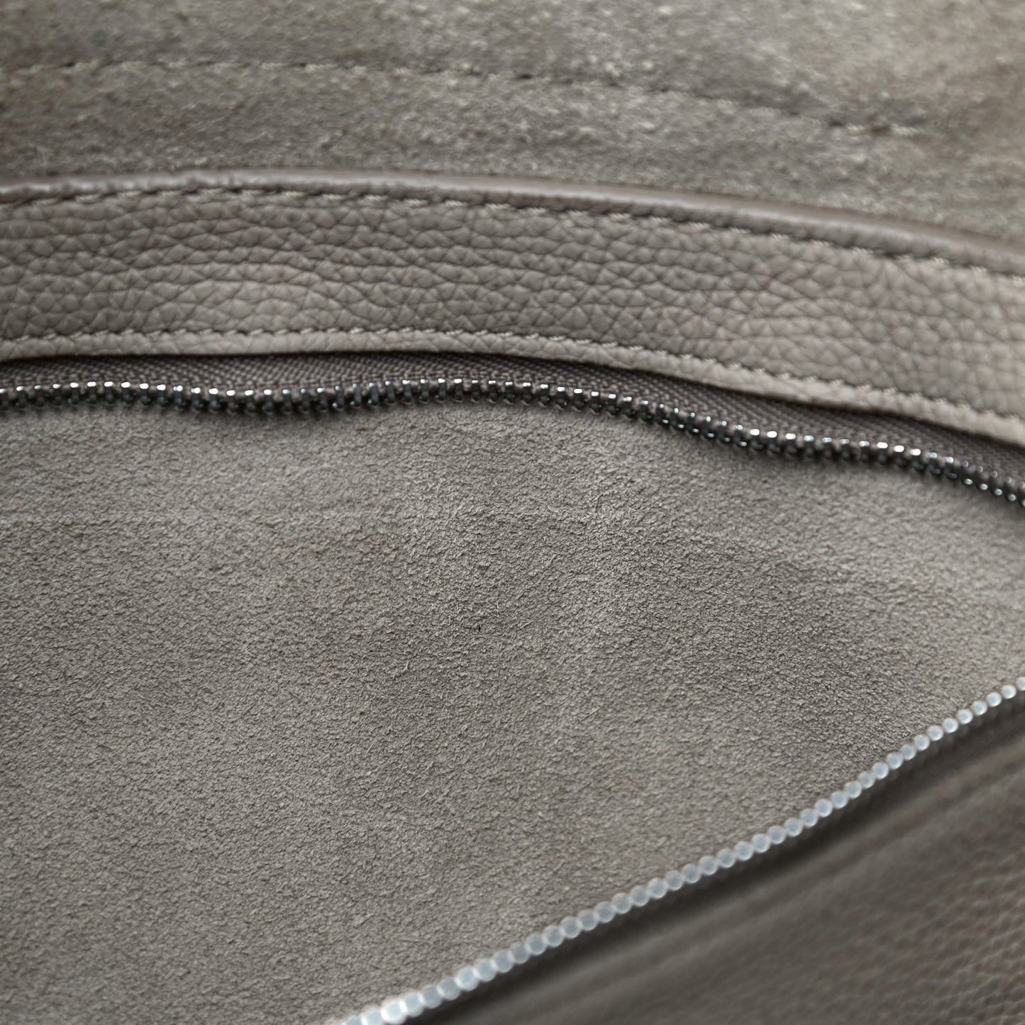 Supple Grained Calfskin Medium Big Bag Light Taupe