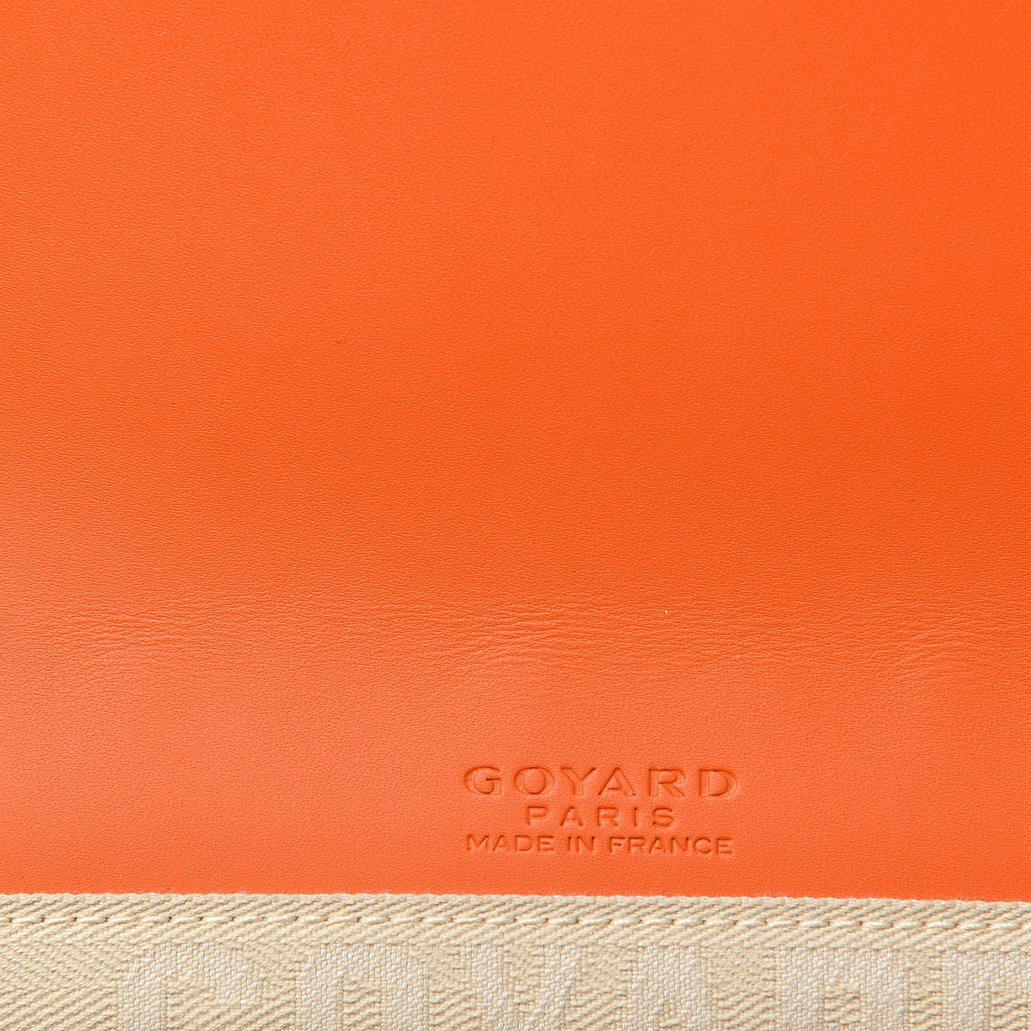 Goyardine Monte Carlo Bois Clutch Orange