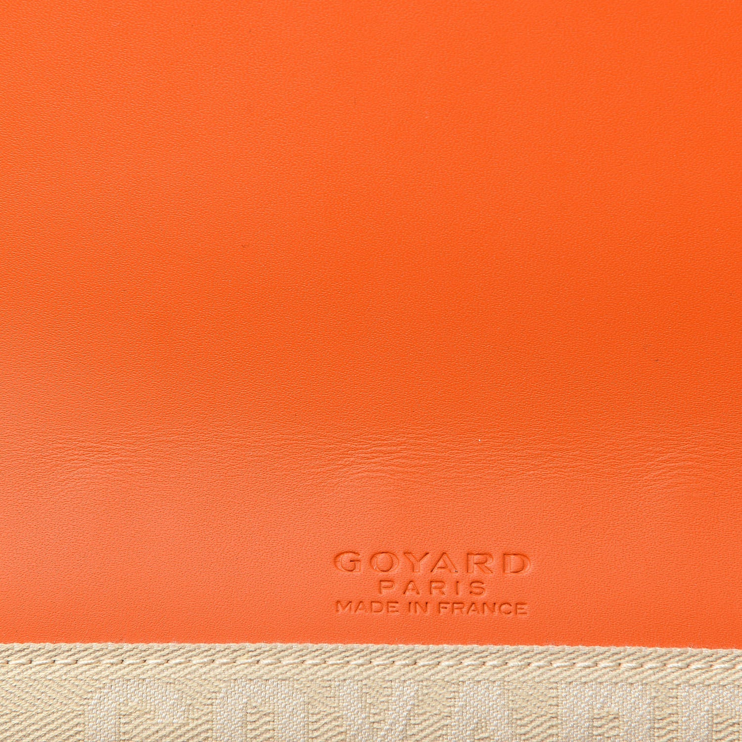 Goyard Goyardine Monte Carlo Bois Clutch Orange 7 of 8
