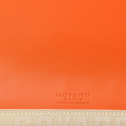 Goyard Goyardine Monte Carlo Bois Clutch Orange 7 of 8