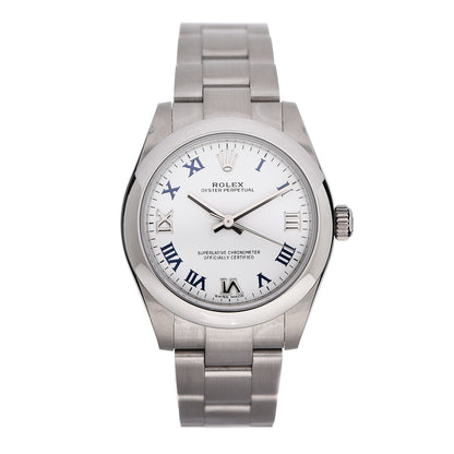 Rolex Stainless Steel 31mm Oyster Perpetual Watch White Roman 177200 1 of 5