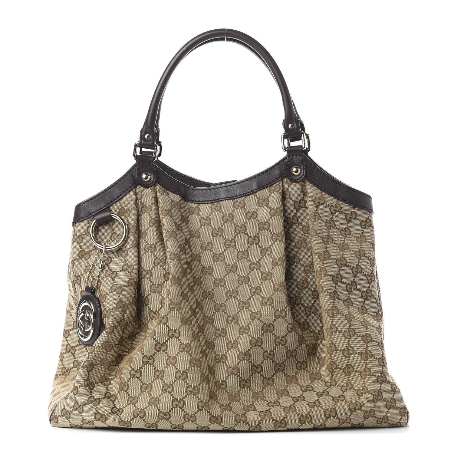 Gucci Monogram Large Sukey Tote Dark Brown 1 of 9