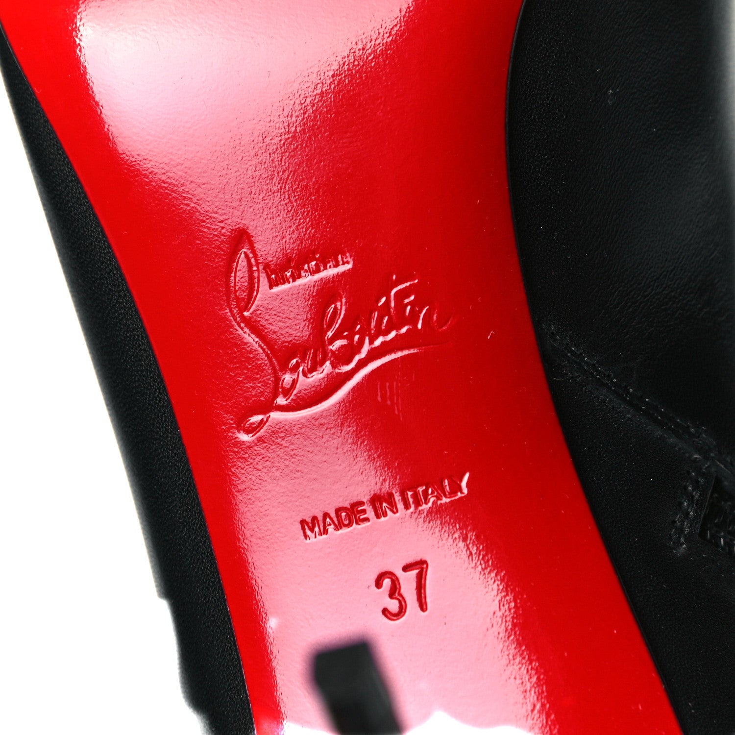 Christian Louboutin Calfskin Eloise 85 Boots 37 Black 7 of 8