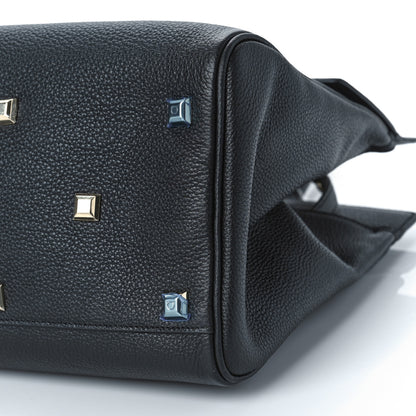 Salvatore Ferragamo Calfskin The Studio Bag Black 9 of 9
