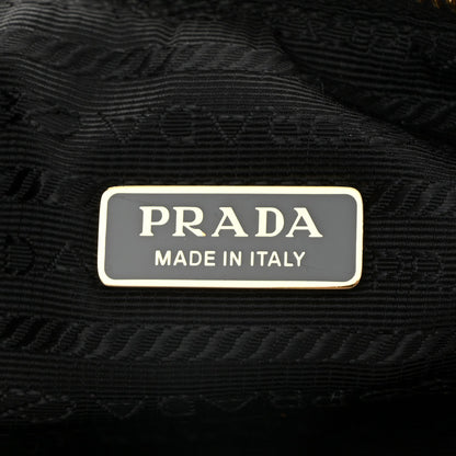 Prada Re-Nylon Saffiano Stitched Mini Re-Edition 1995 Chaine Shoulder Bag Black 6 of 10