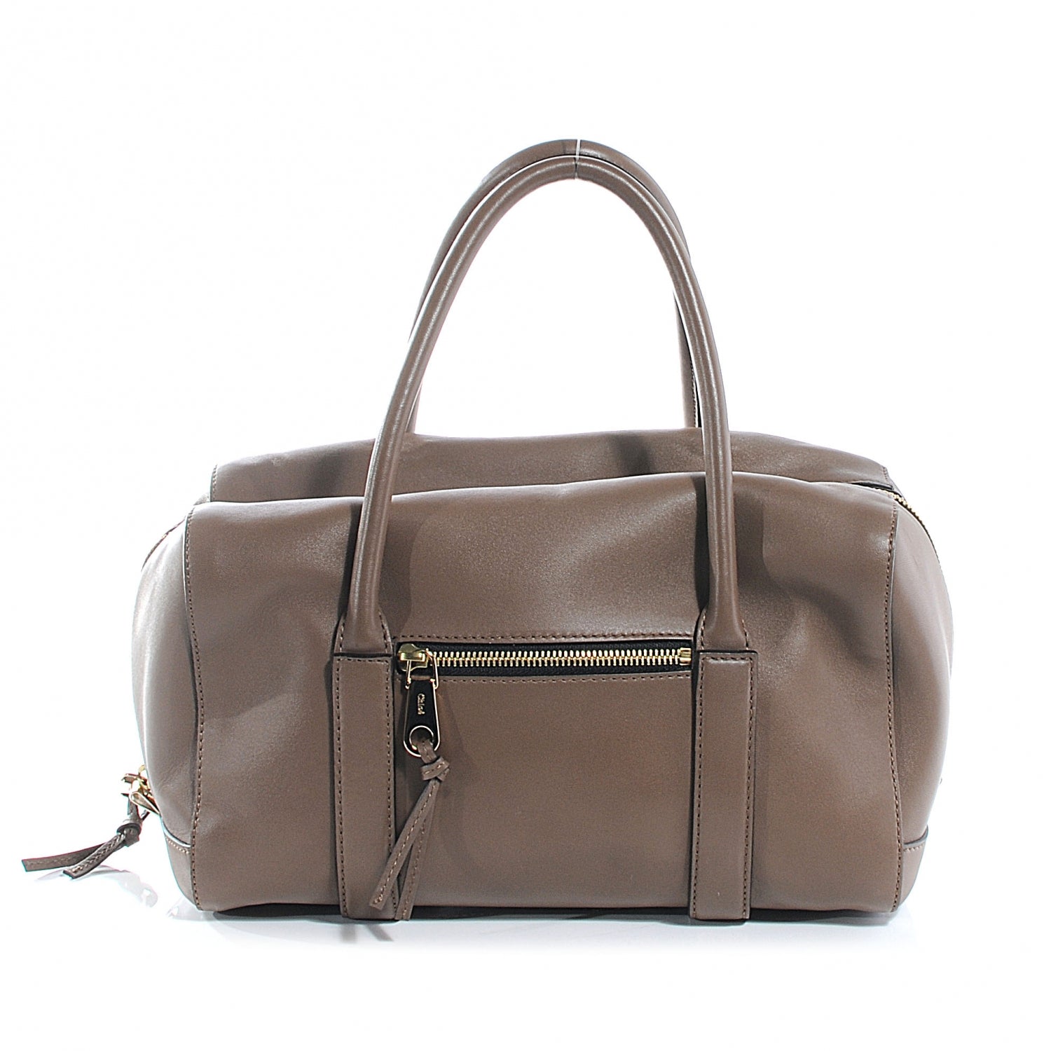 Chloe Leather Madeleine Satchel Smoke 1 of 8