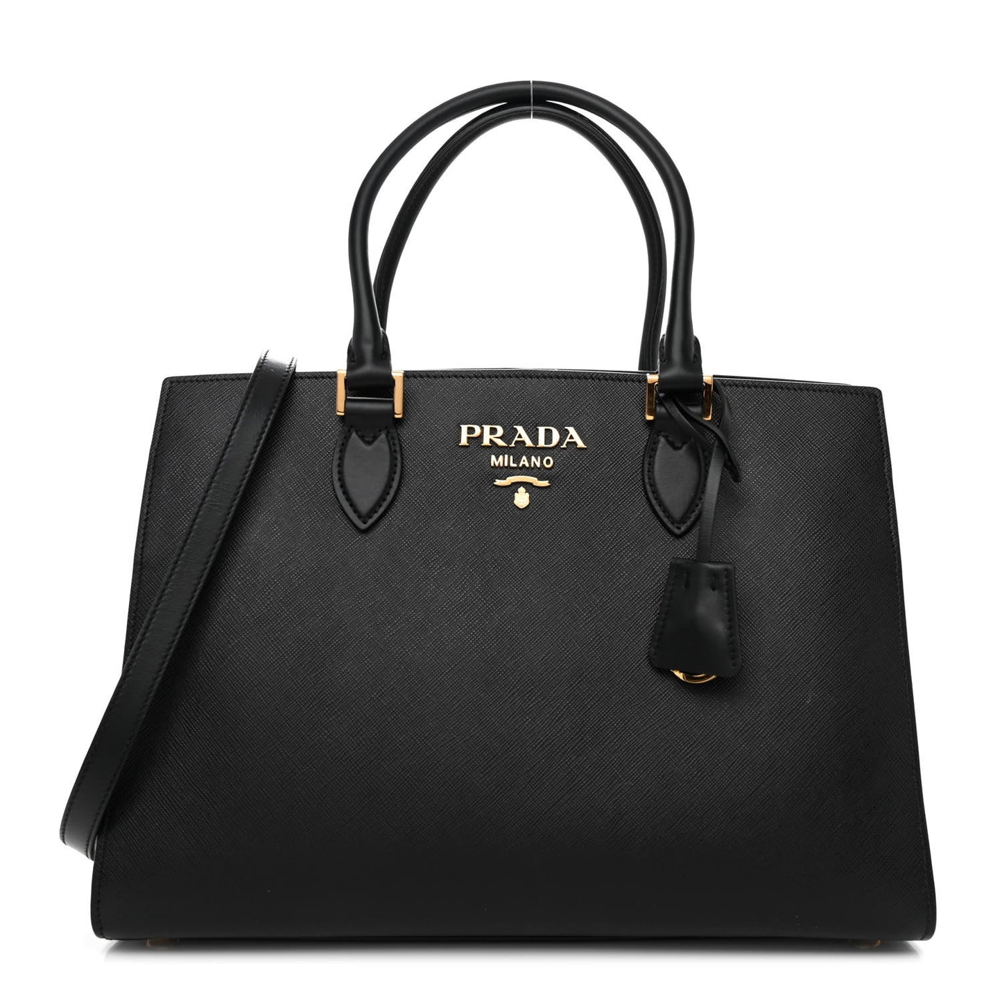 Saffiano Soft Calfskin Tote Black
