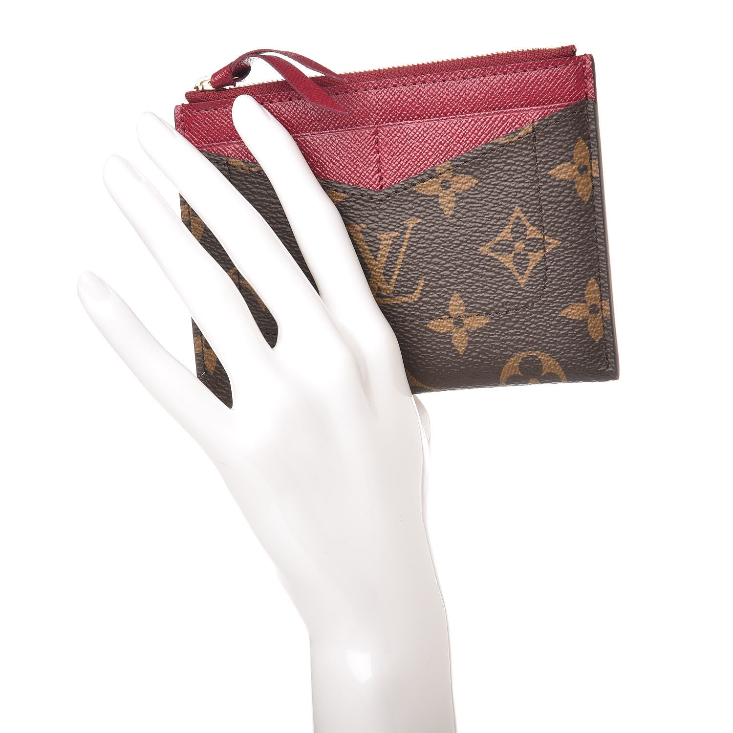 Louis Vuitton Monogram Zipped Card Holder Fuchsia 2 of 8
