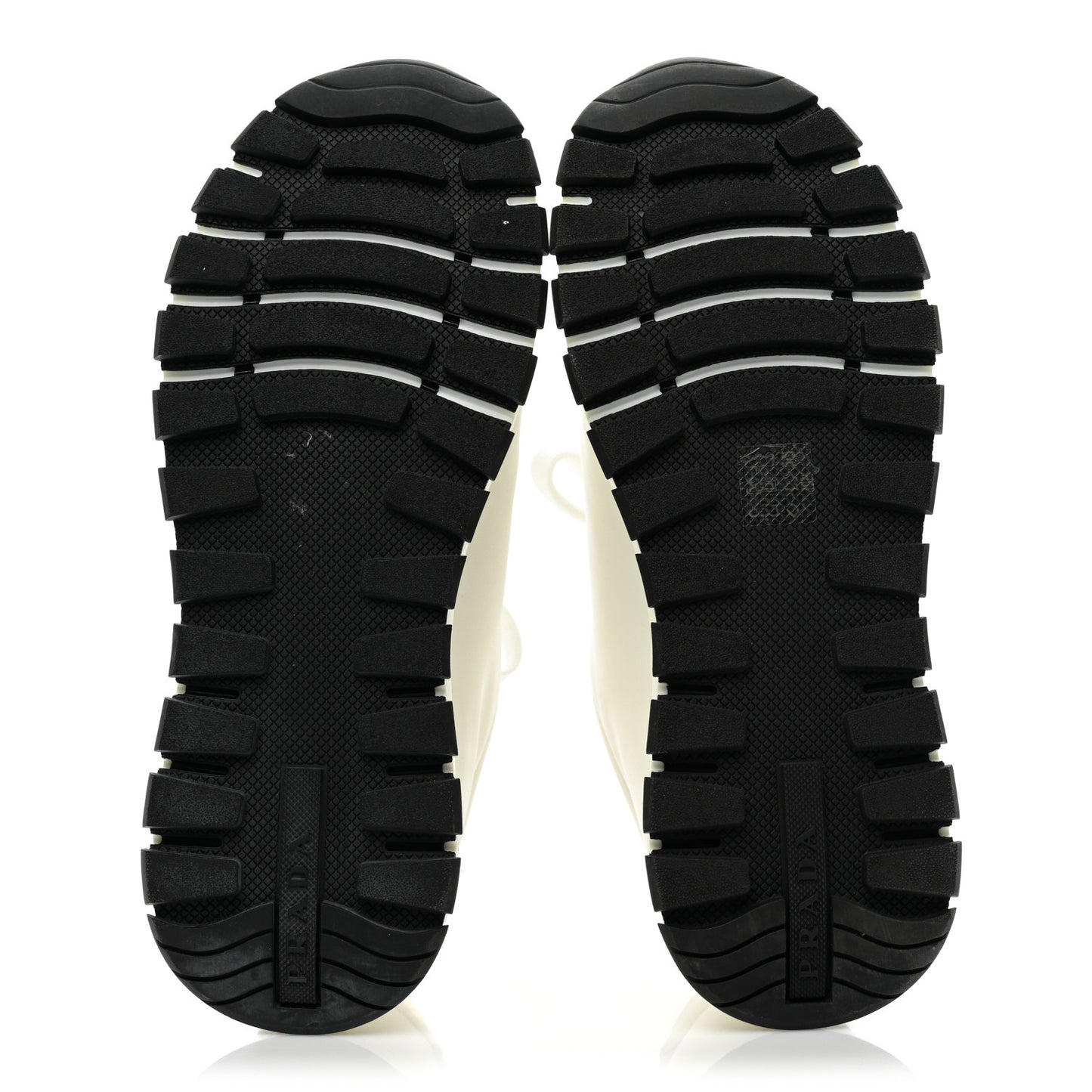 Nylon Gabardine Logo Sneakers 38 White