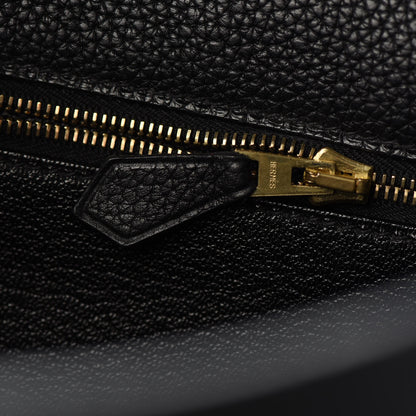 Hermes Taurillon Clemence Kelly Retourne 32 Black 28 of 36