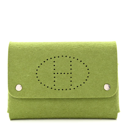 Hermes Felt Mises et Relances Playing Cards Holder Vert Anis 1 of 7