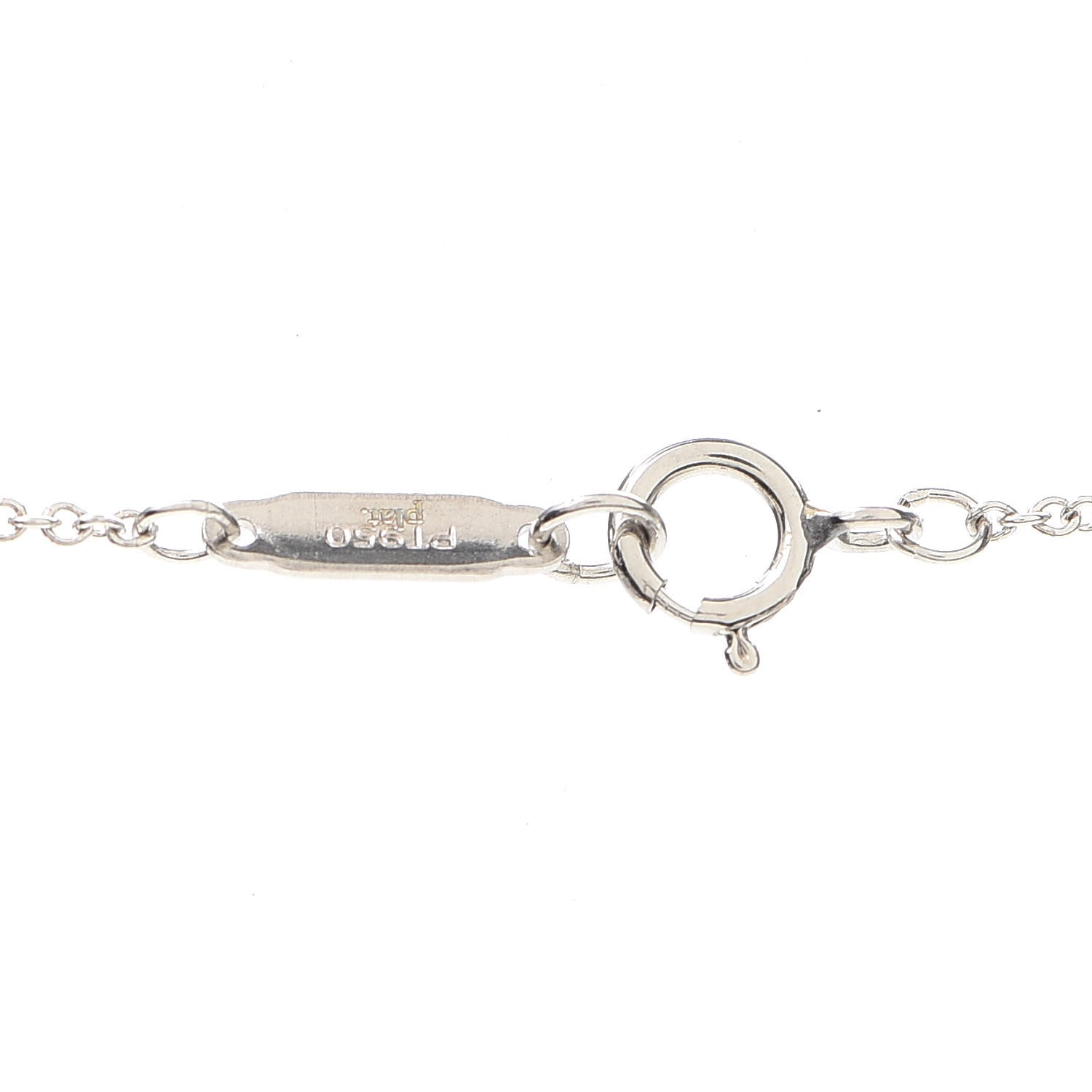 Tiffany Platinum Diamond Large Heart Lock Pendant Necklace 6 of 7