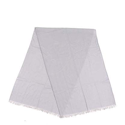 Hermes Cashmere Silk New Libris Stole Gris Nuage 2 of 3