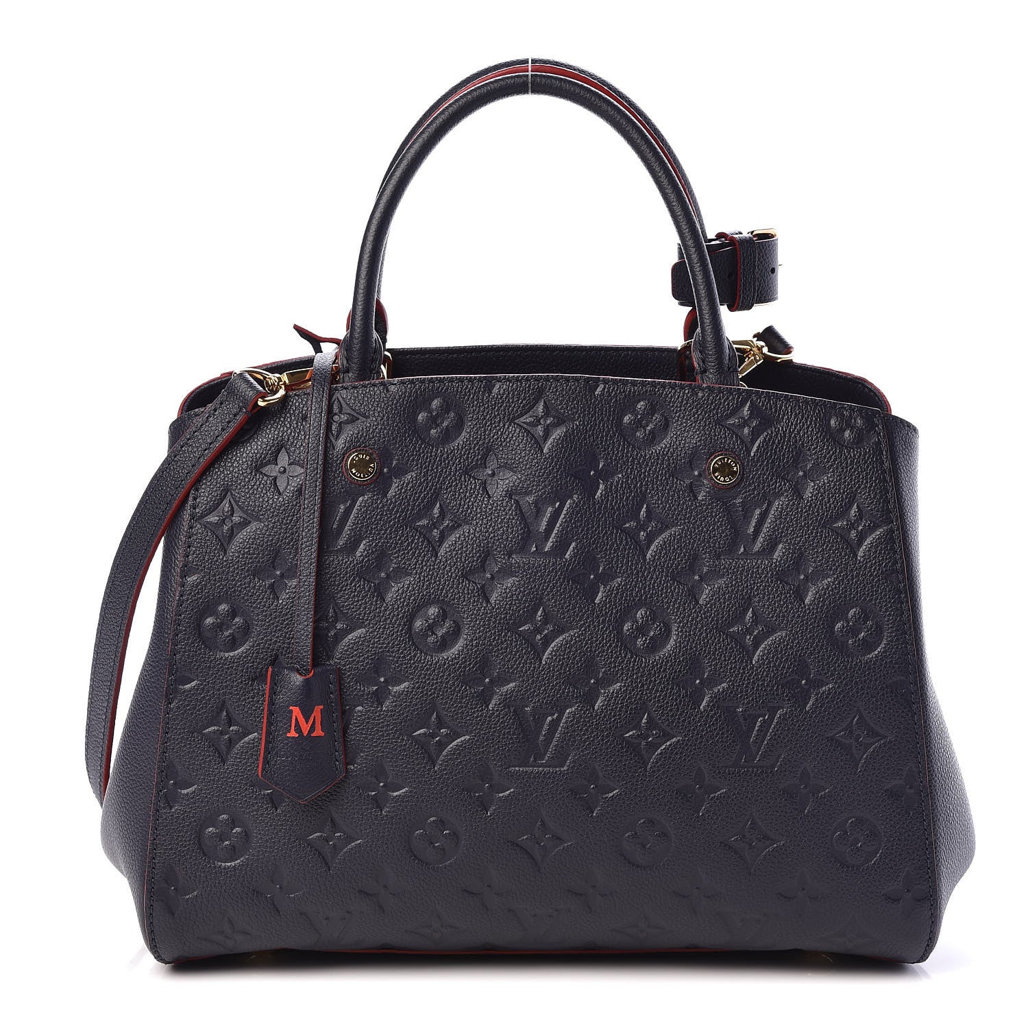 Louis Vuitton Empreinte Montaigne MM Marine Rouge 1 of 11