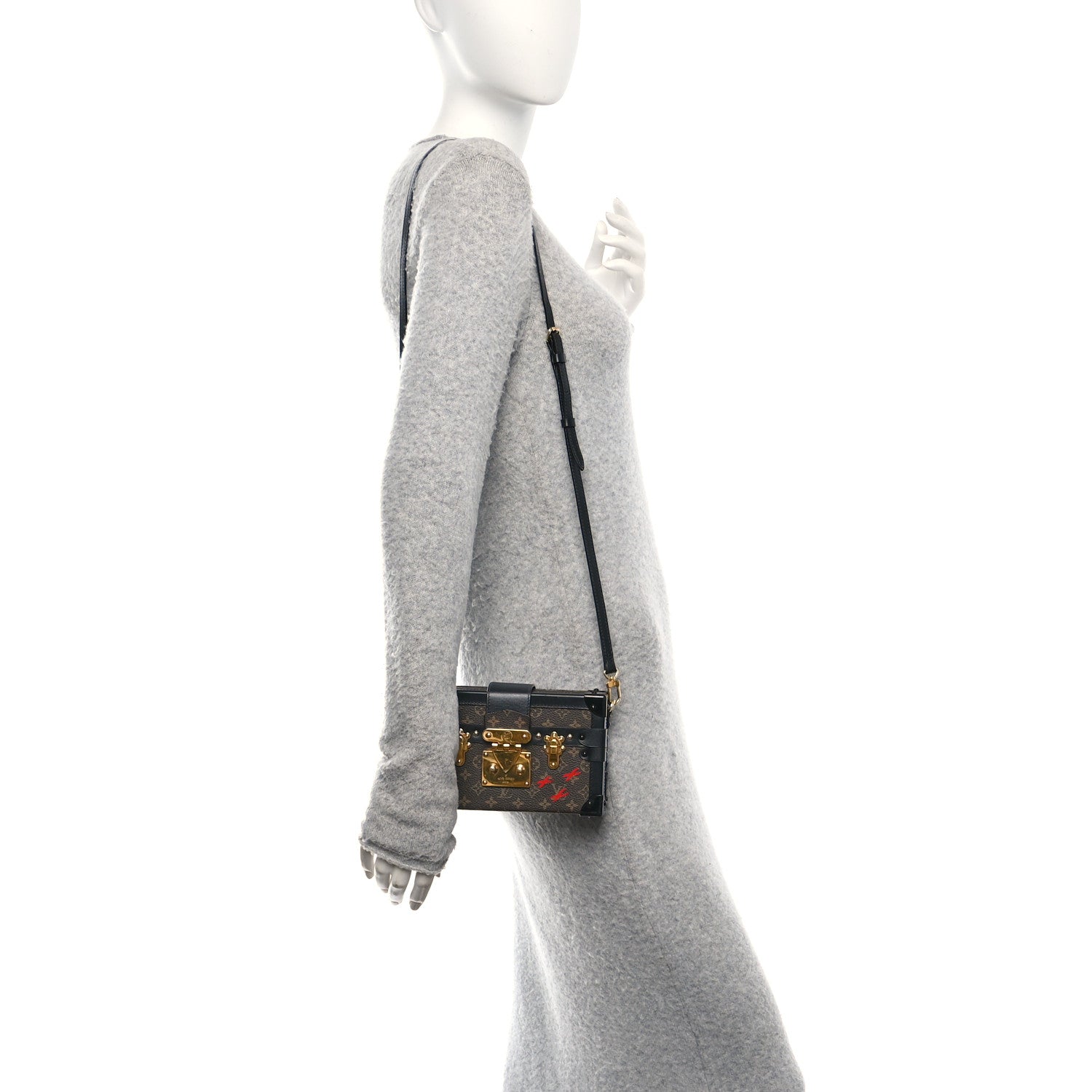Louis Vuitton Monogram Petite Malle Black 2 of 13