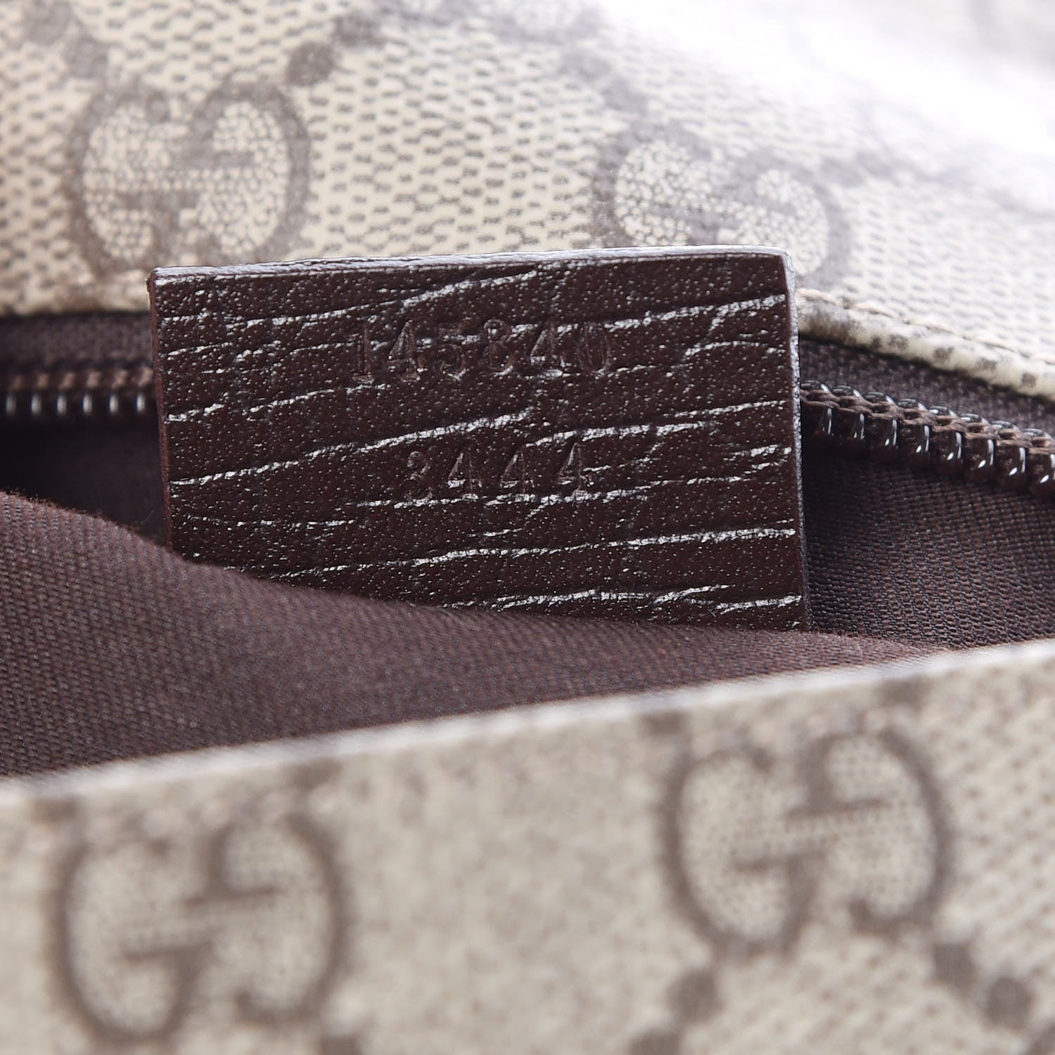 Gucci GG Plus Monogram Web Large Flap Messenger Bag Beige Dark Brown 2 of 2