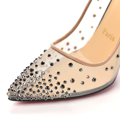 Christian Louboutin Crystal Strass Follies 100 Pumps 37 Version Hematite 9 of 10