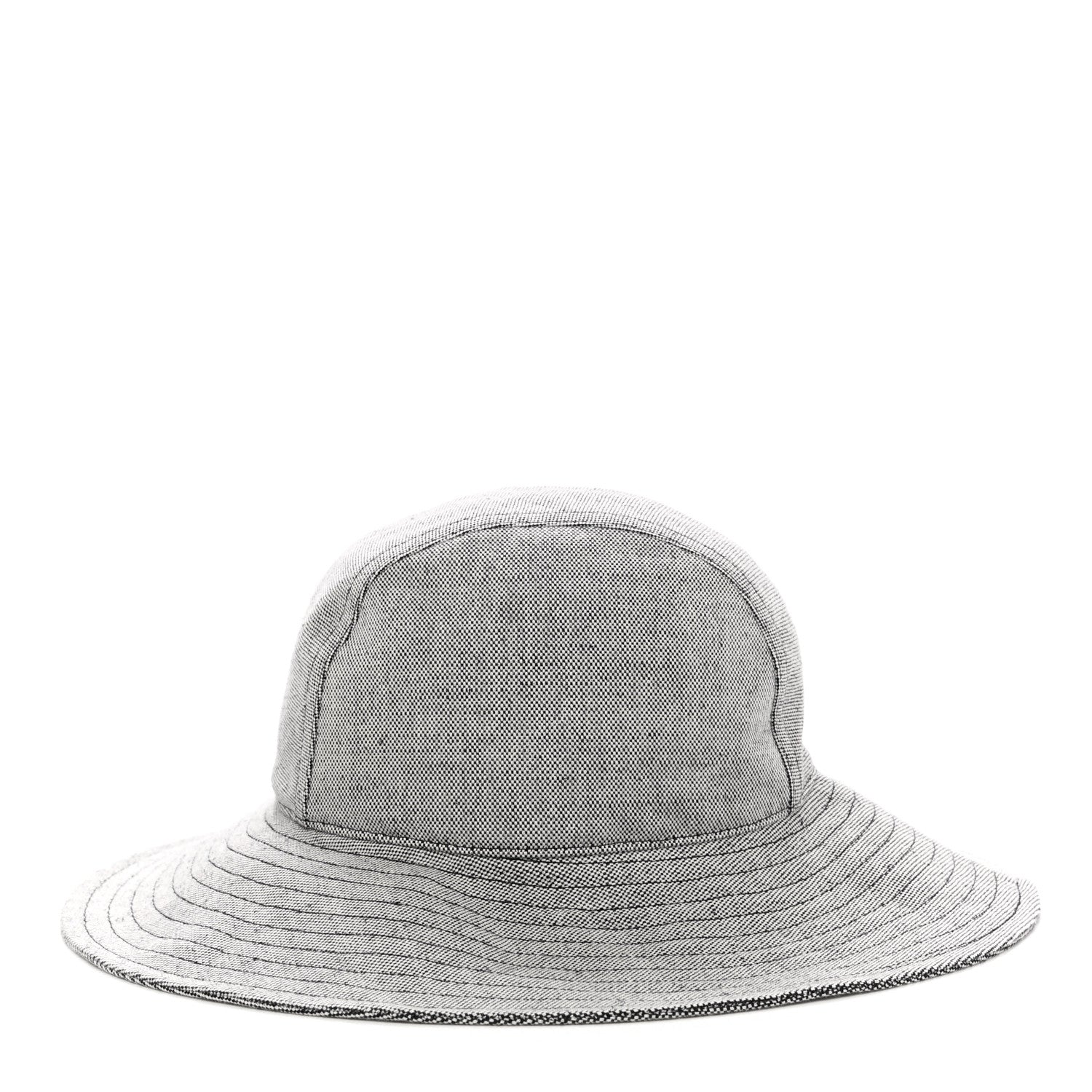 Hermes Linen Cotton Colette Bucket Hat 57 Black 4 of 9