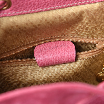 Gucci Suede Bamboo Backpack Pink 6 of 9