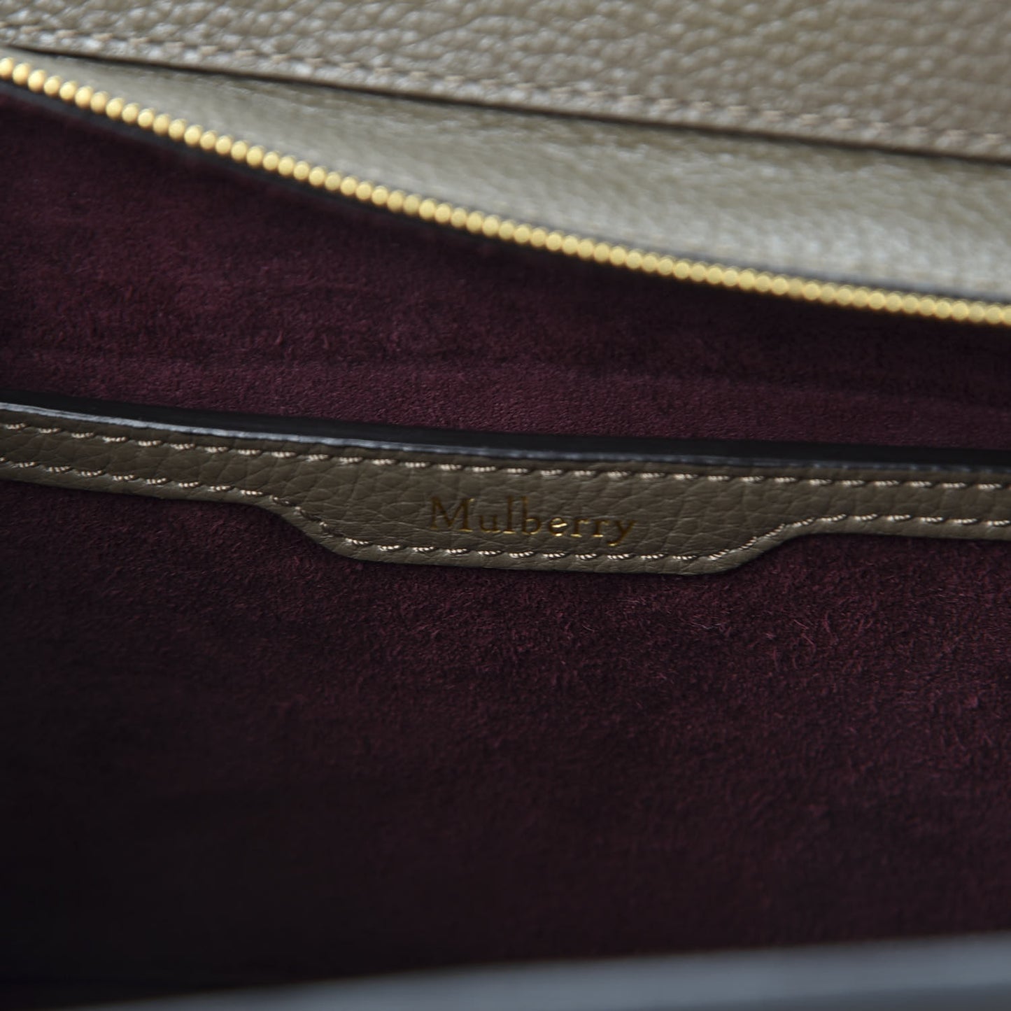 Small Classic Grain Mini Zipped Bayswater Solid Grey