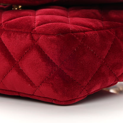 Chanel Velvet Enamel Mini Flap Red 10 of 13