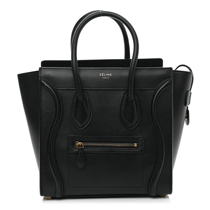 Celine Smooth Calfskin Micro Luggage Black 1 of 13