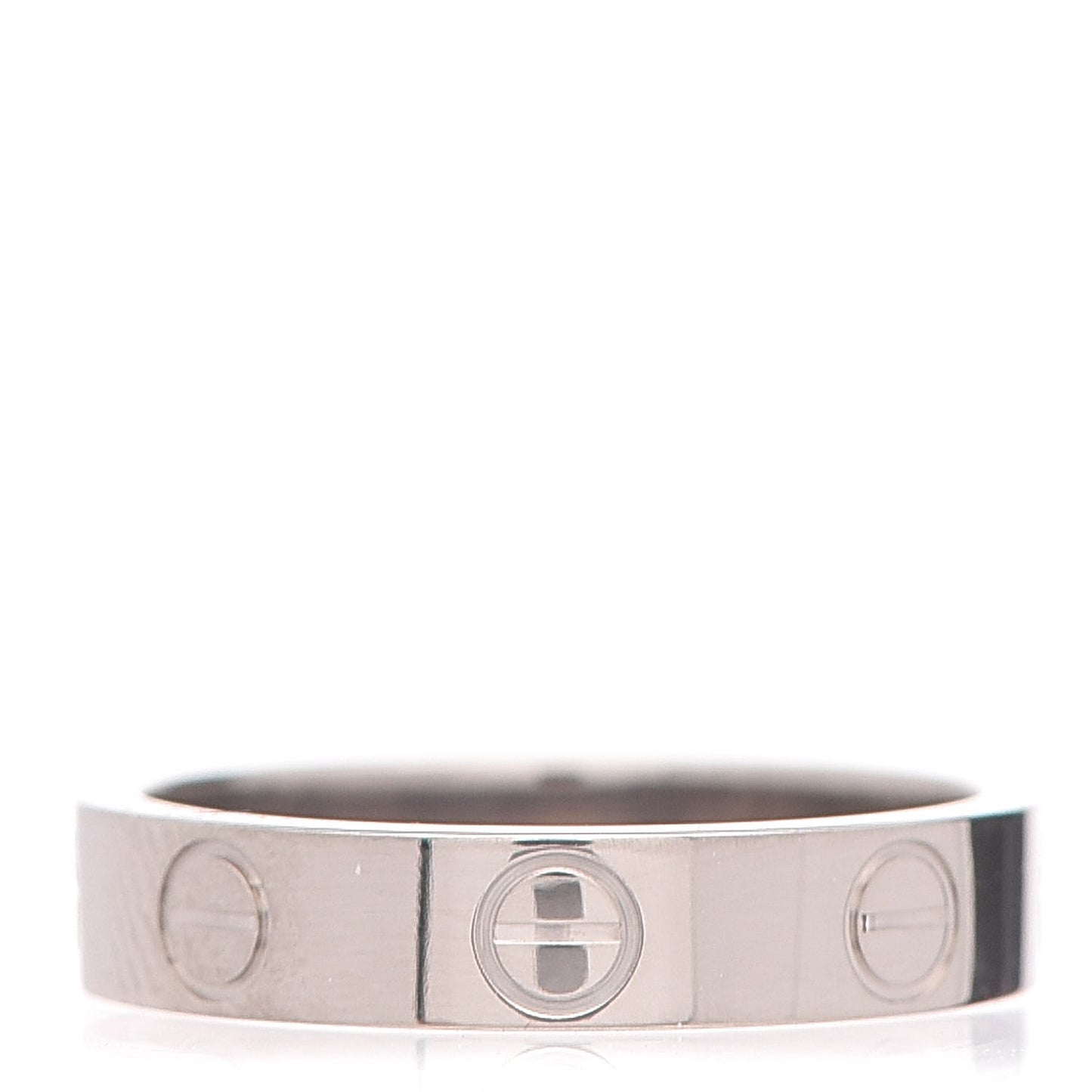 18K White Gold 3.5mm LOVE Wedding Band Ring 47 4