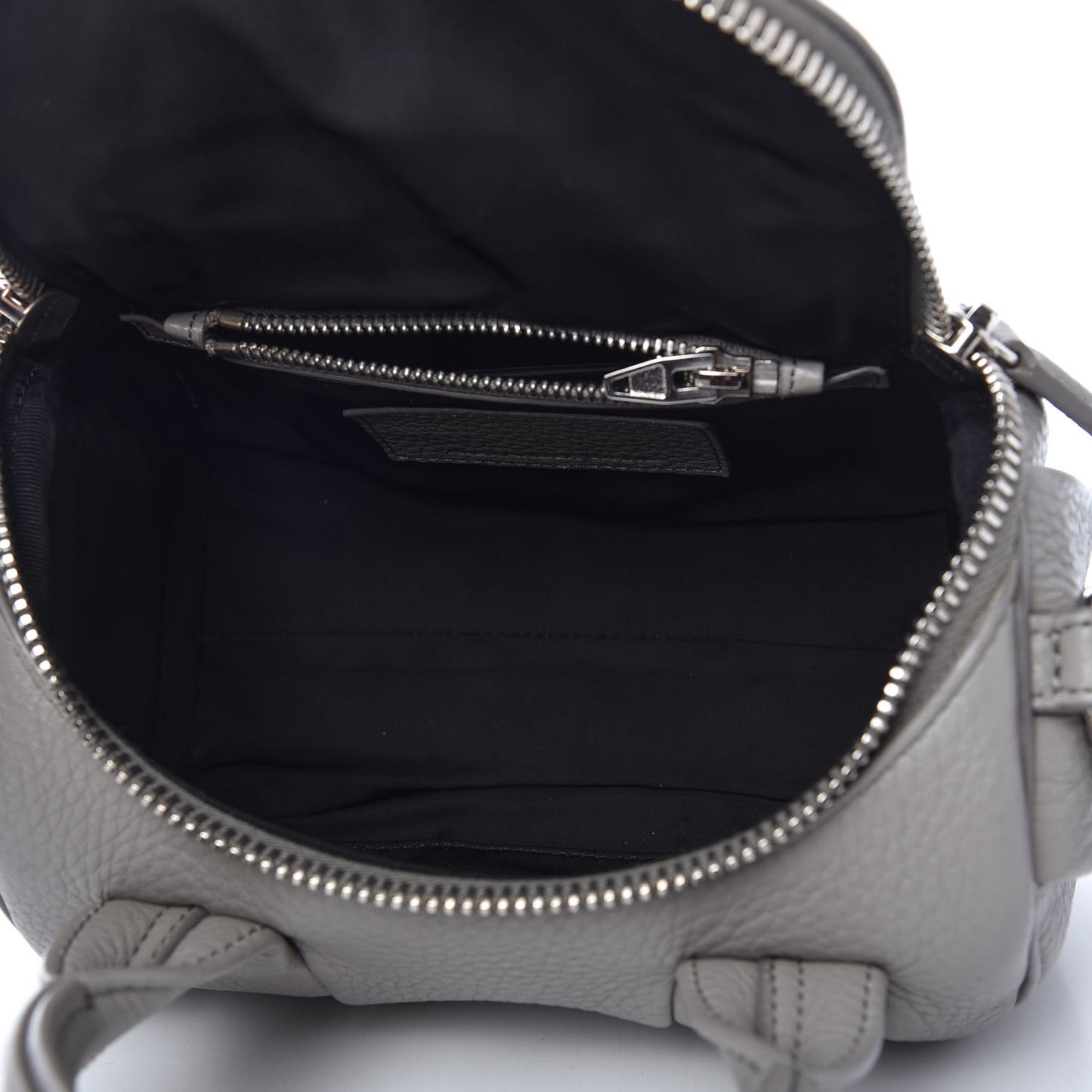 Pebbled Lambskin Mini Rockie Gray Rhodium Hardware
