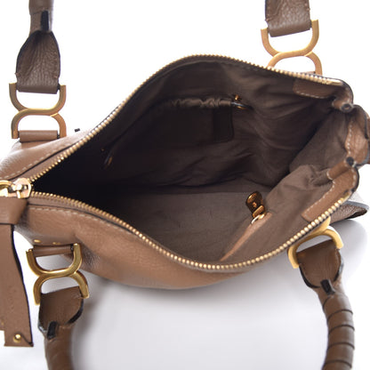 Chloe Calfskin Medium Marcie Satchel Sand Shell 5 of 11