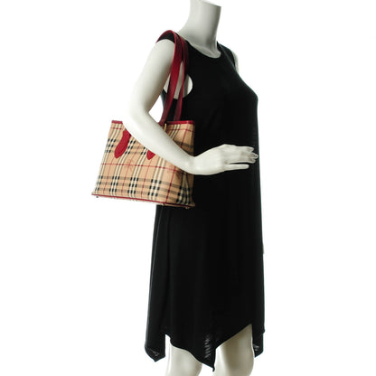 Burberry Haymarket Check Medium Regent Tote Red 2 of 8