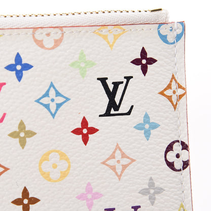 Louis Vuitton Monogram Multicolor Key Pouch White Litchi 9 of 11