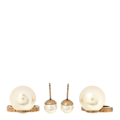 Christian Dior Pearl Mise En Dior CD Tribal Earrings 3 of 4
