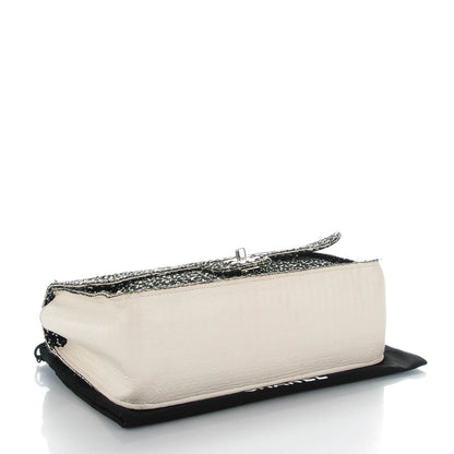 Chanel Tweed Medium Single Flap Black White 4 of 8