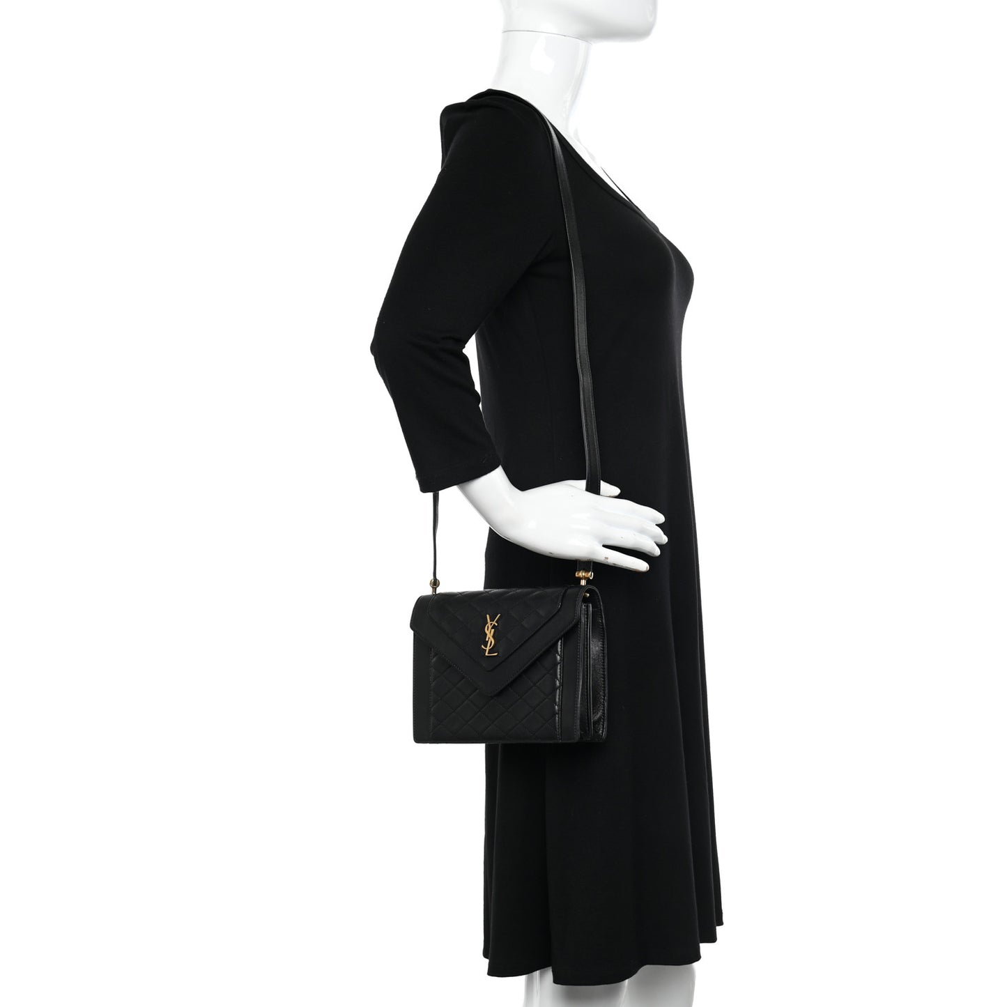 Lambskin Quilted Mini Gaby Satchel Black