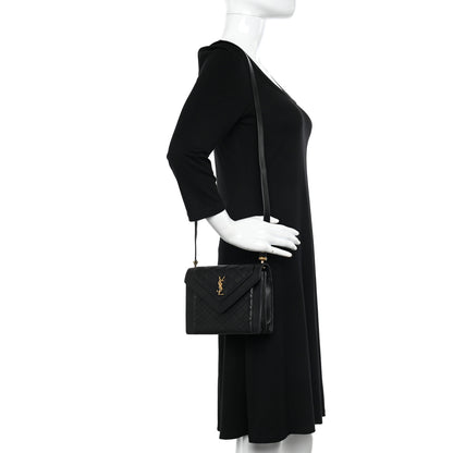 Saint Laurent Lambskin Quilted Mini Gaby Satchel Black 2 of 15