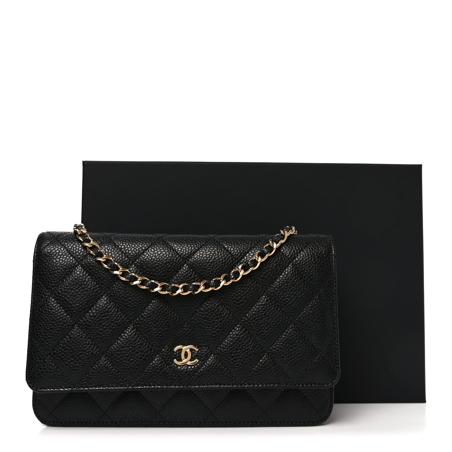 Chanel Caviar Quilted Wallet on Chain WOC Black 11 of 11