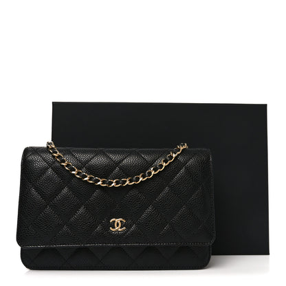 Chanel Caviar Quilted Wallet on Chain WOC Black 11 of 11